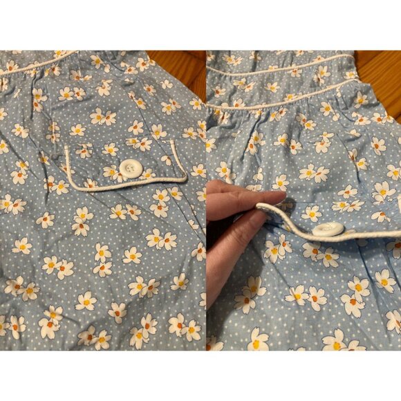 **SOLD** Retrolicious Pastel Blue Daisy Print Retro Style Dress - Picture 4 of 5